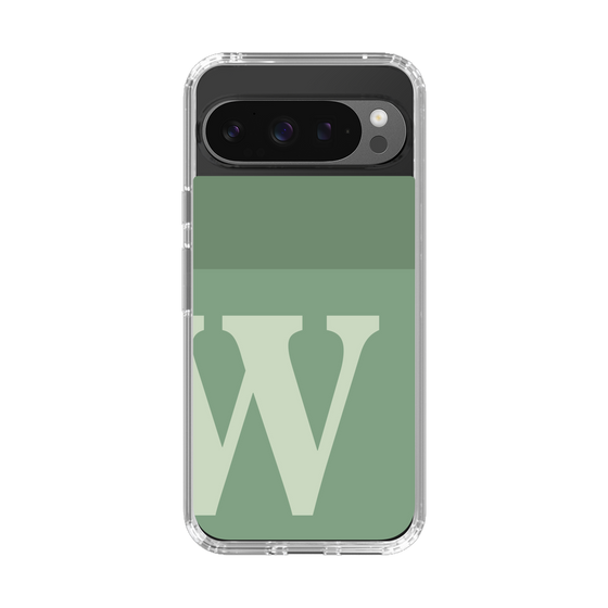 Slim Protection Case［ Original - initial two tone - W green ］