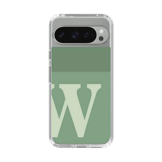 Slim Protection Case［ Original - initial two tone - W green ］