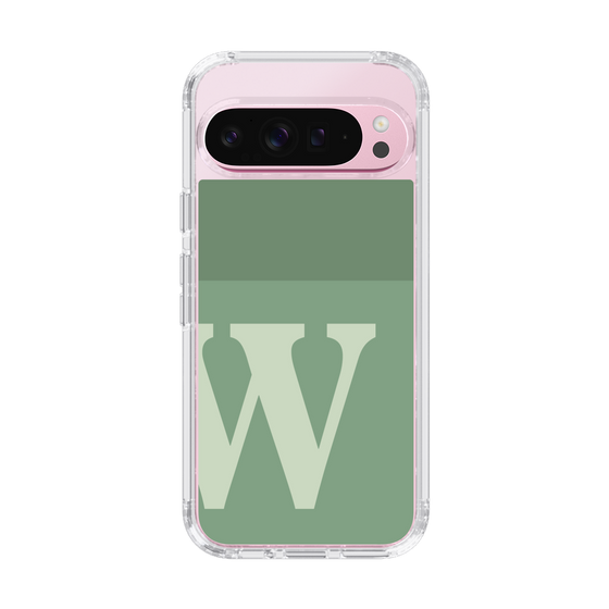 Slim Protection Case［ Original - initial two tone - W green ］