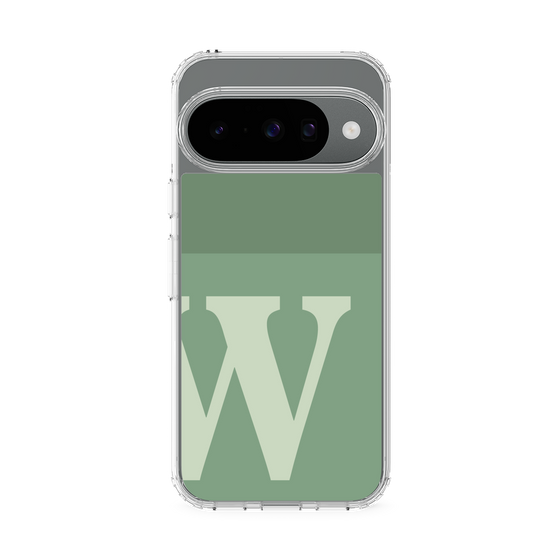 Slim Protection Case［ Original - initial two tone - W green ］