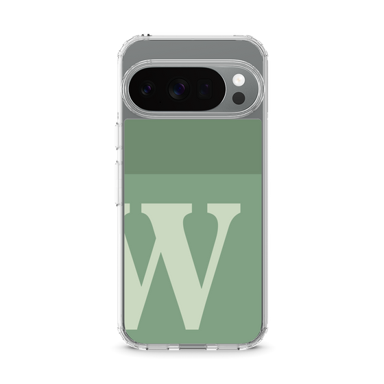Slim Protection Case［ Original - initial two tone - W green ］