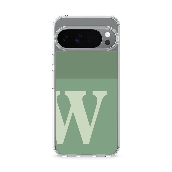 Slim Protection Case［ Original - initial two tone - W green ］