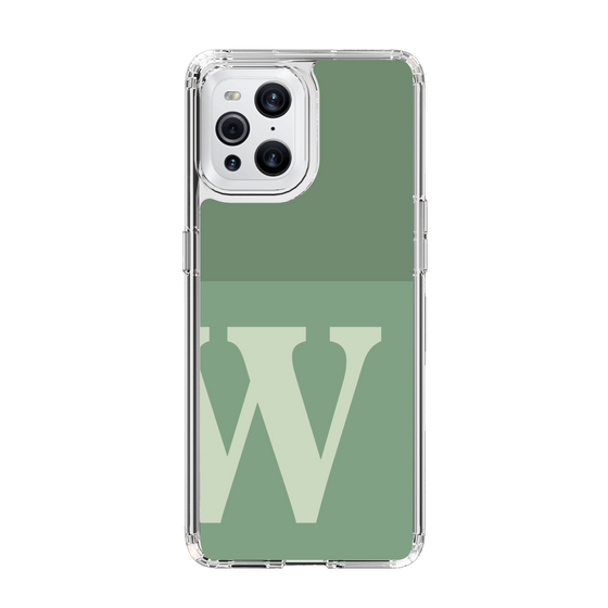 Slim Protection Case［ Original - initial two tone - W green ］