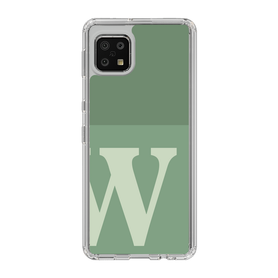 Slim Protection Case［ Original - initial two tone - W green ］