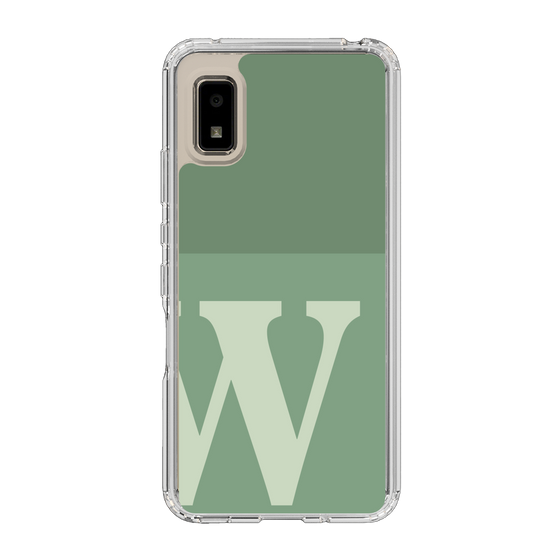Slim Protection Case［ Original - initial two tone - W green ］
