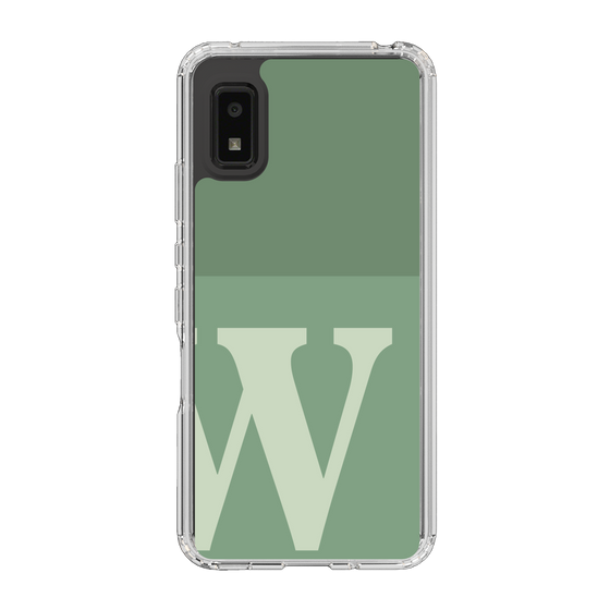 Slim Protection Case［ Original - initial two tone - W green ］