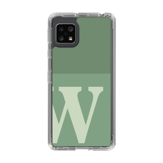 Slim Protection Case［ Original - initial two tone - W green ］