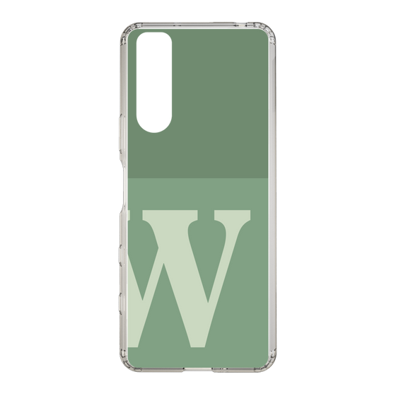 Slim Protection Case［ Original - initial two tone - W green ］