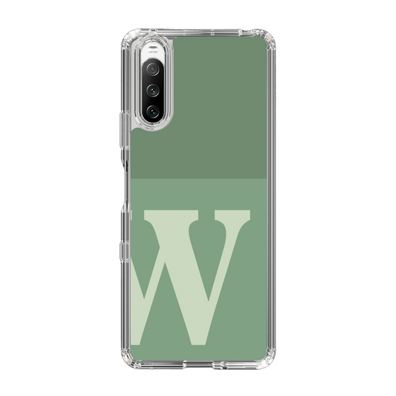 Slim Protection Case［ Original - initial two tone - W green ］