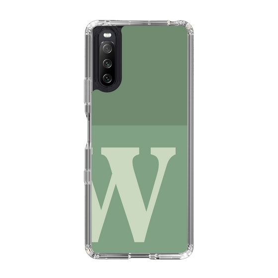Slim Protection Case［ Original - initial two tone - W green ］