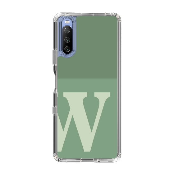 Slim Protection Case［ Original - initial two tone - W green ］