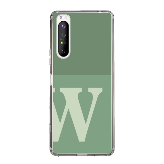 Slim Protection Case［ Original - initial two tone - W green ］