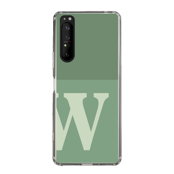 Slim Protection Case［ Original - initial two tone - W green ］