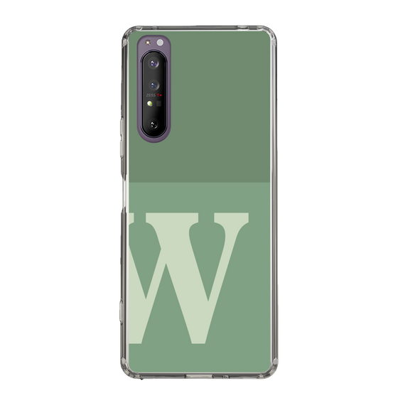 Slim Protection Case［ Original - initial two tone - W green ］