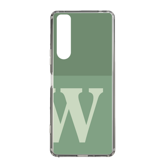 Slim Protection Case［ Original - initial two tone - W green ］