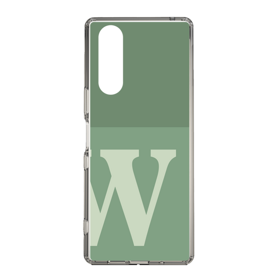 Slim Protection Case［ Original - initial two tone - W green ］