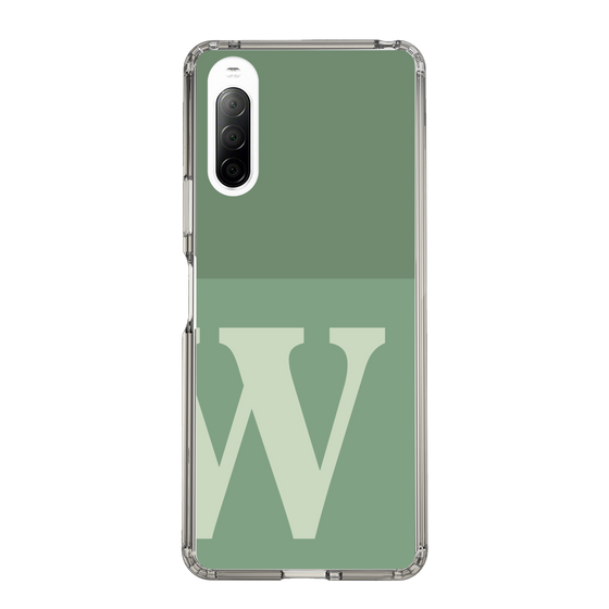 Slim Protection Case［ Original - initial two tone - W green ］