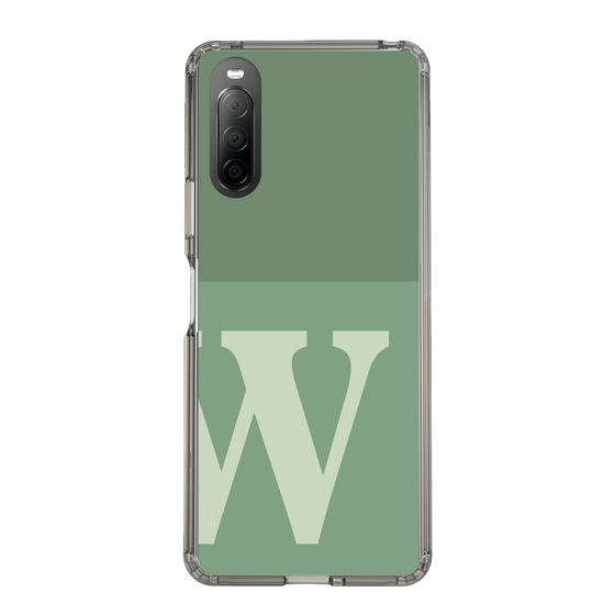 Slim Protection Case［ Original - initial two tone - W green ］