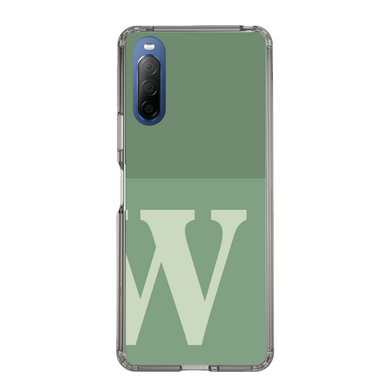 Slim Protection Case［ Original - initial two tone - W green ］