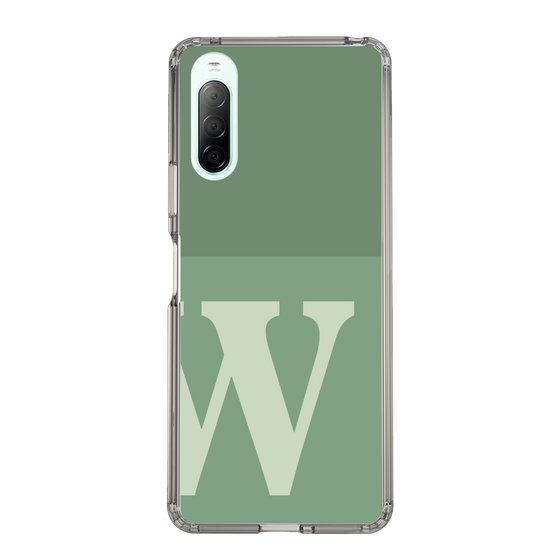 Slim Protection Case［ Original - initial two tone - W green ］