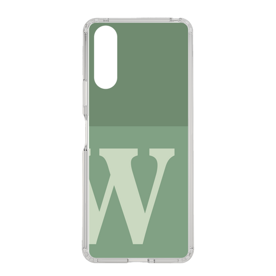 Slim Protection Case［ Original - initial two tone - W green ］