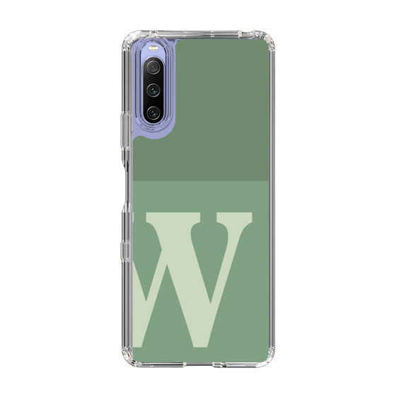 Slim Protection Case［ Original - initial two tone - W green ］