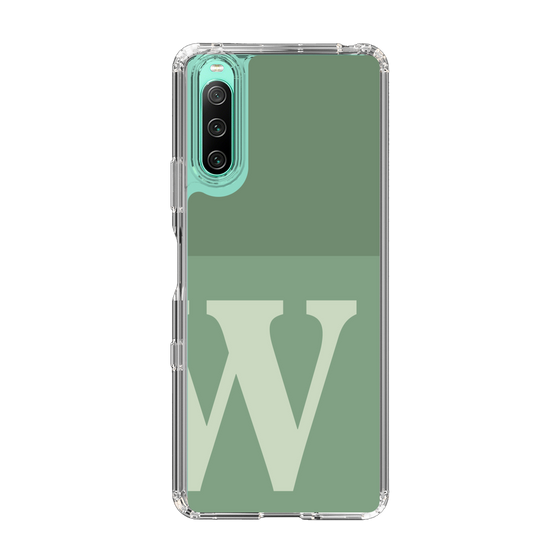 Slim Protection Case［ Original - initial two tone - W green ］