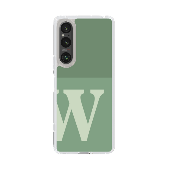 Slim Protection Case［ Original - initial two tone - W green ］