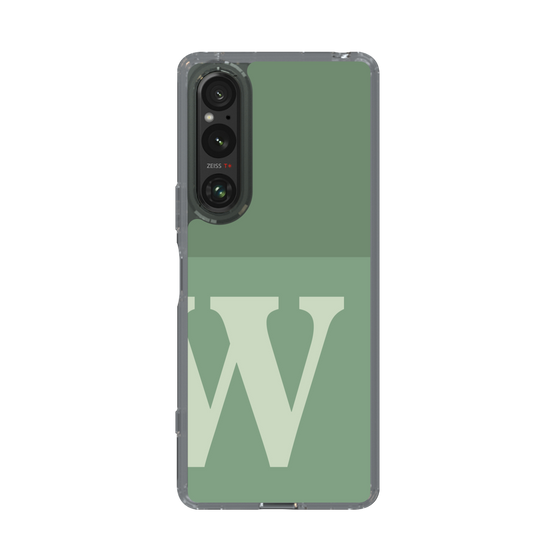 Slim Protection Case［ Original - initial two tone - W green ］