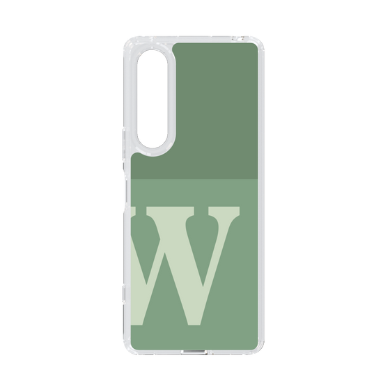 Slim Protection Case［ Original - initial two tone - W green ］