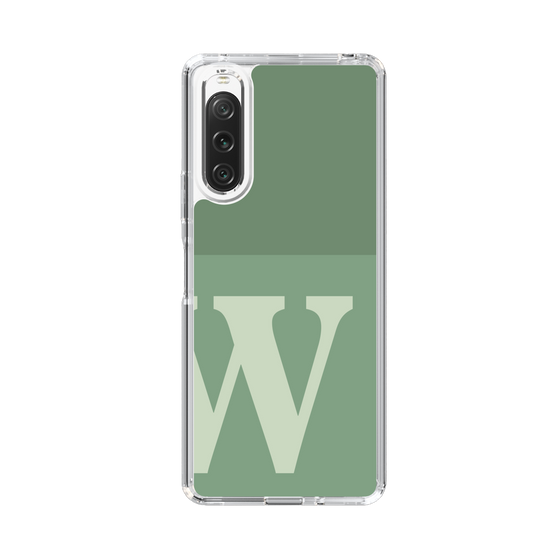 Slim Protection Case［ Original - initial two tone - W green ］