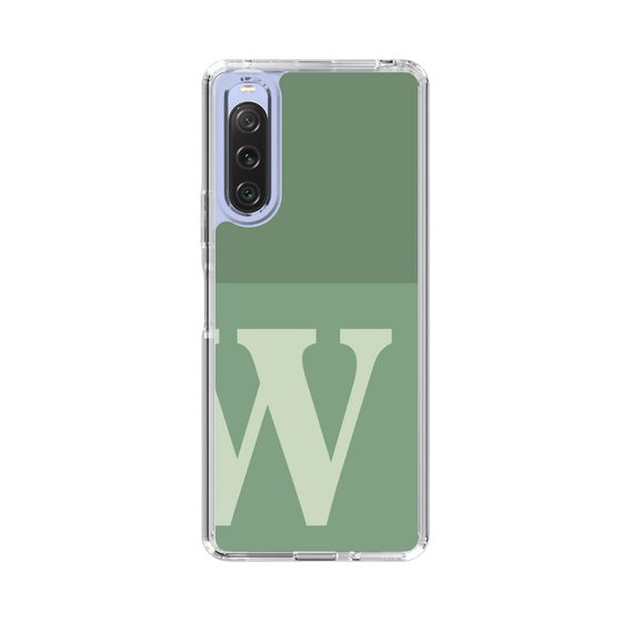 Slim Protection Case［ Original - initial two tone - W green ］