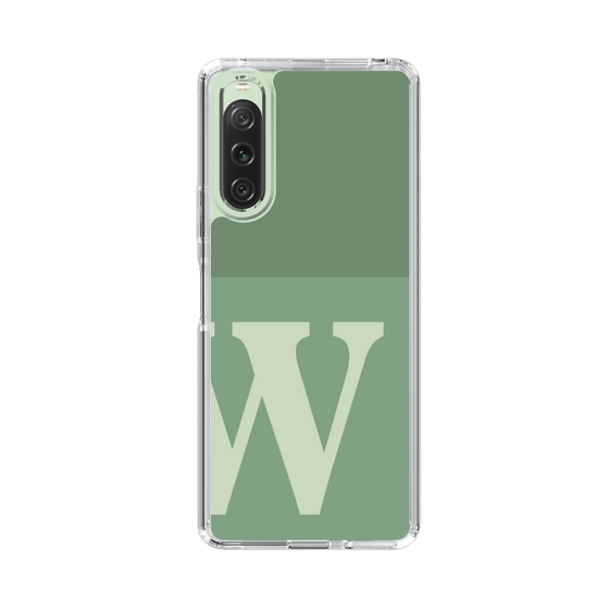 Slim Protection Case［ Original - initial two tone - W green ］