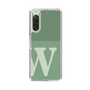 Slim Protection Case［ Original - initial two tone - W green ］