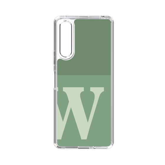 Slim Protection Case［ Original - initial two tone - W green ］