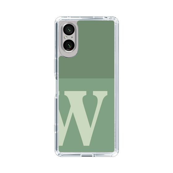 Slim Protection Case［ Original - initial two tone - W green ］
