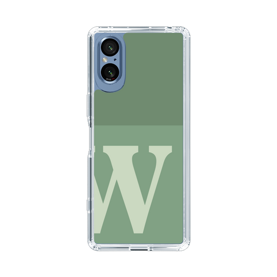 Slim Protection Case［ Original - initial two tone - W green ］