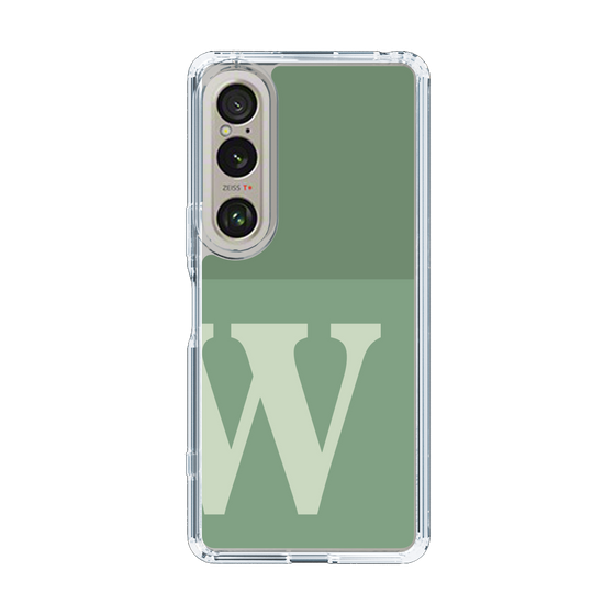 Slim Protection Case［ Original - initial two tone - W green ］