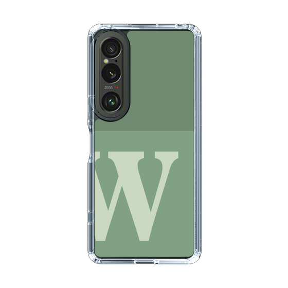 Slim Protection Case［ Original - initial two tone - W green ］