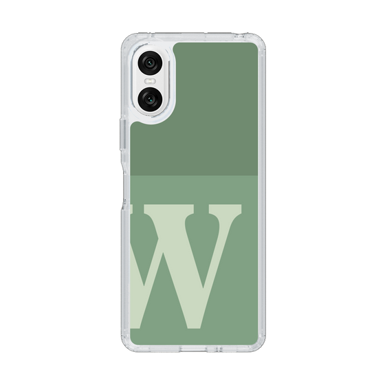 Slim Protection Case［ Original - initial two tone - W green ］