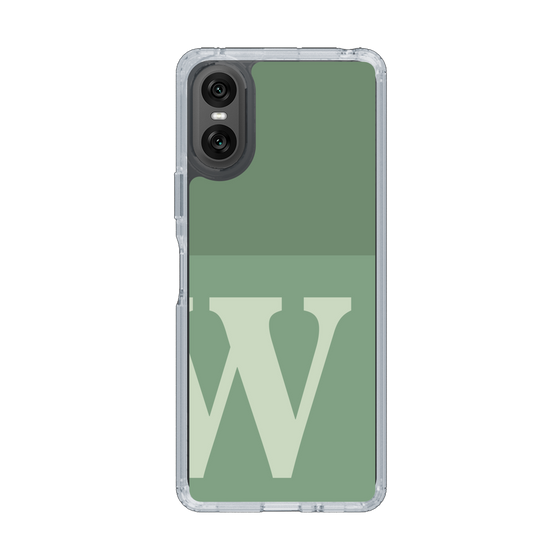 Slim Protection Case［ Original - initial two tone - W green ］