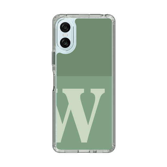 Slim Protection Case［ Original - initial two tone - W green ］