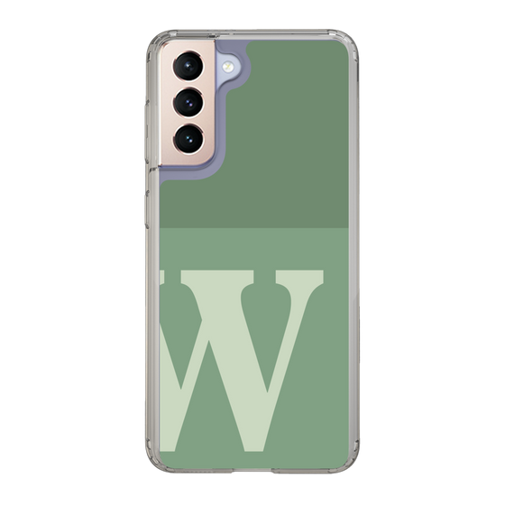 Slim Protection Case［ Original - initial two tone - W green ］