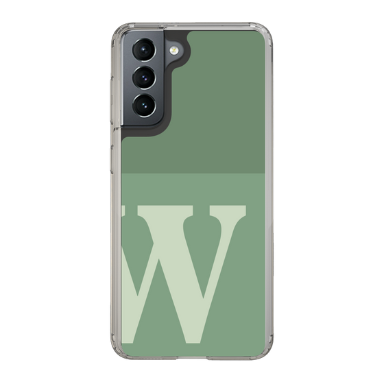 Slim Protection Case［ Original - initial two tone - W green ］