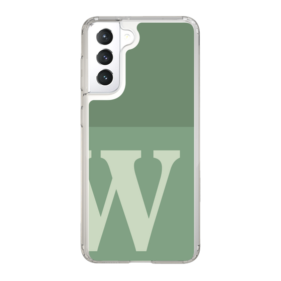 Slim Protection Case［ Original - initial two tone - W green ］
