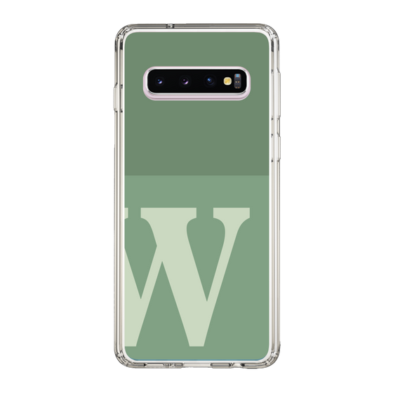 Slim Protection Case［ Original - initial two tone - W green ］