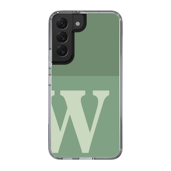 Slim Protection Case［ Original - initial two tone - W green ］