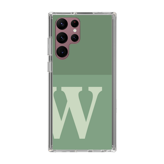Slim Protection Case［ Original - initial two tone - W green ］