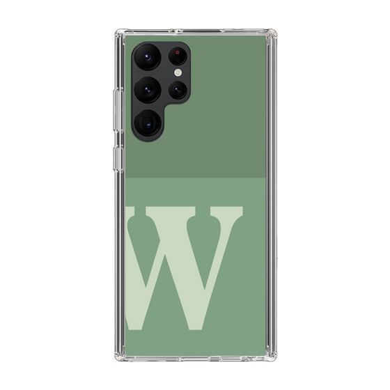 Slim Protection Case［ Original - initial two tone - W green ］