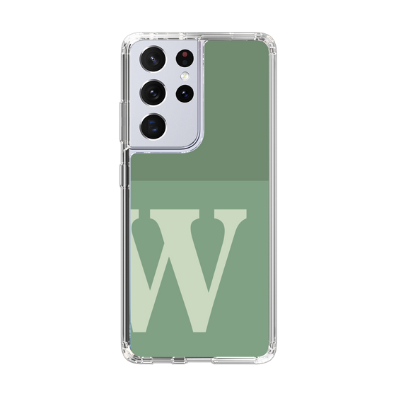Slim Protection Case［ Original - initial two tone - W green ］